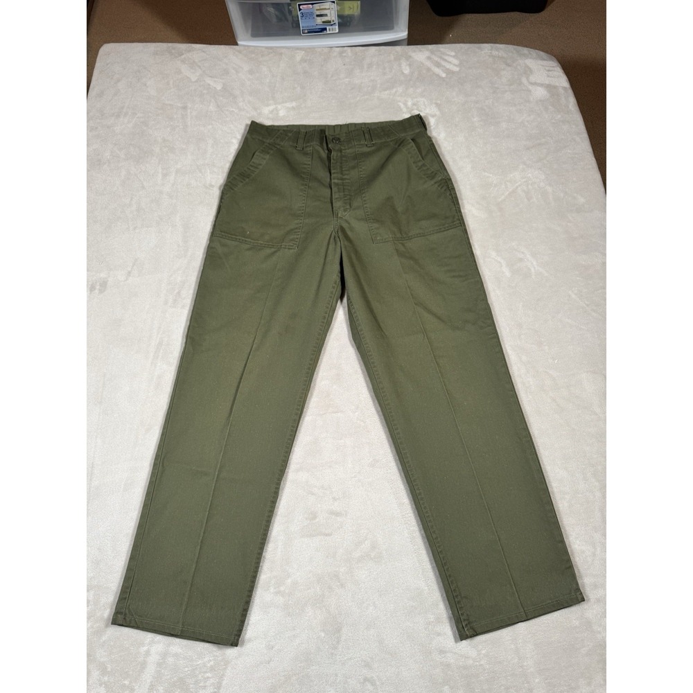 Vintage OG 107 Pants Size 32x30 Green Military Fatigue